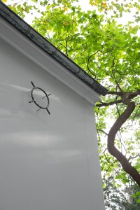 <p>Detail, <em>¤</em>, 2020<br />
Kunsthalle Basel back wall, CH<br />
Image: Gina Folly</p>