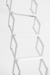 <p>Detail, <em>Tiramisu</em>, 2018<br />
Powder-coated aluminum<br />
37,5–300 × 52 × 46 cm<br />
Image: Dominic Michel</p>